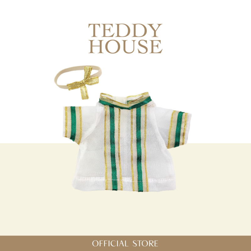 Aroma Outfit Congraduation Collection : Green strip graduation gown 6 Inch