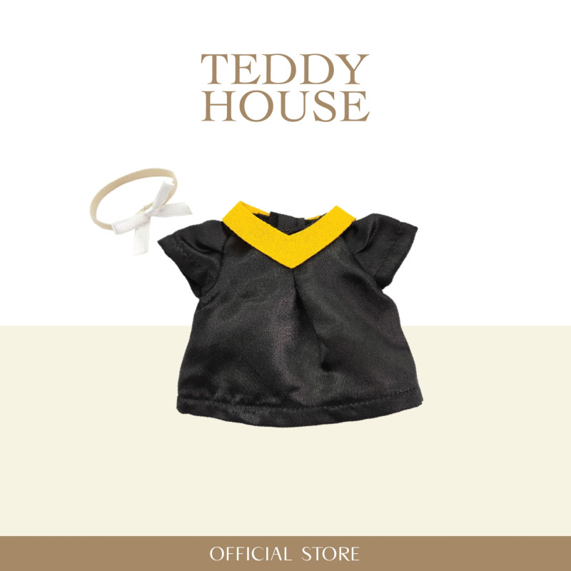 Aroma Outfit Congraduation Collection : Yellow collar graduation gown 6 Inch