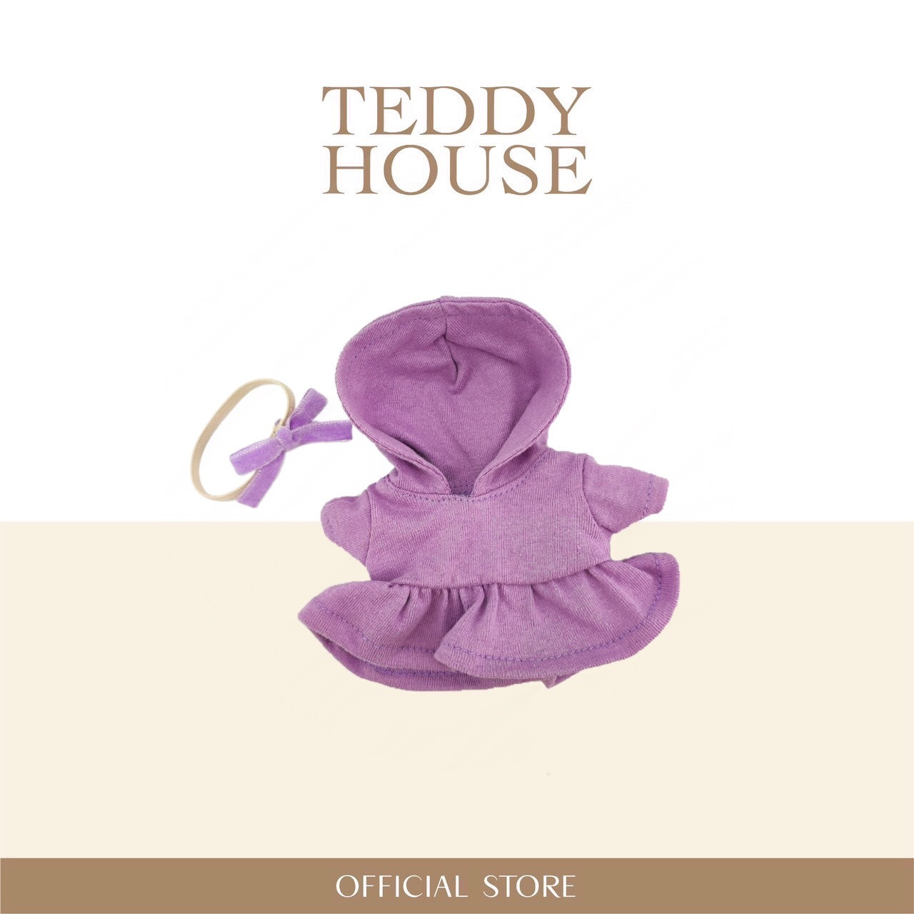 Aroma Outfit Casual Collection : Purple Hoodie Skirt 6 Inch