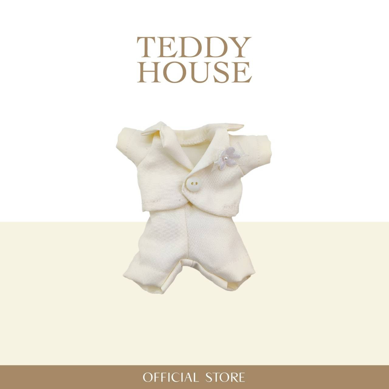 Aroma Outfit Wedding Collection : Cream Suit 6 Inch