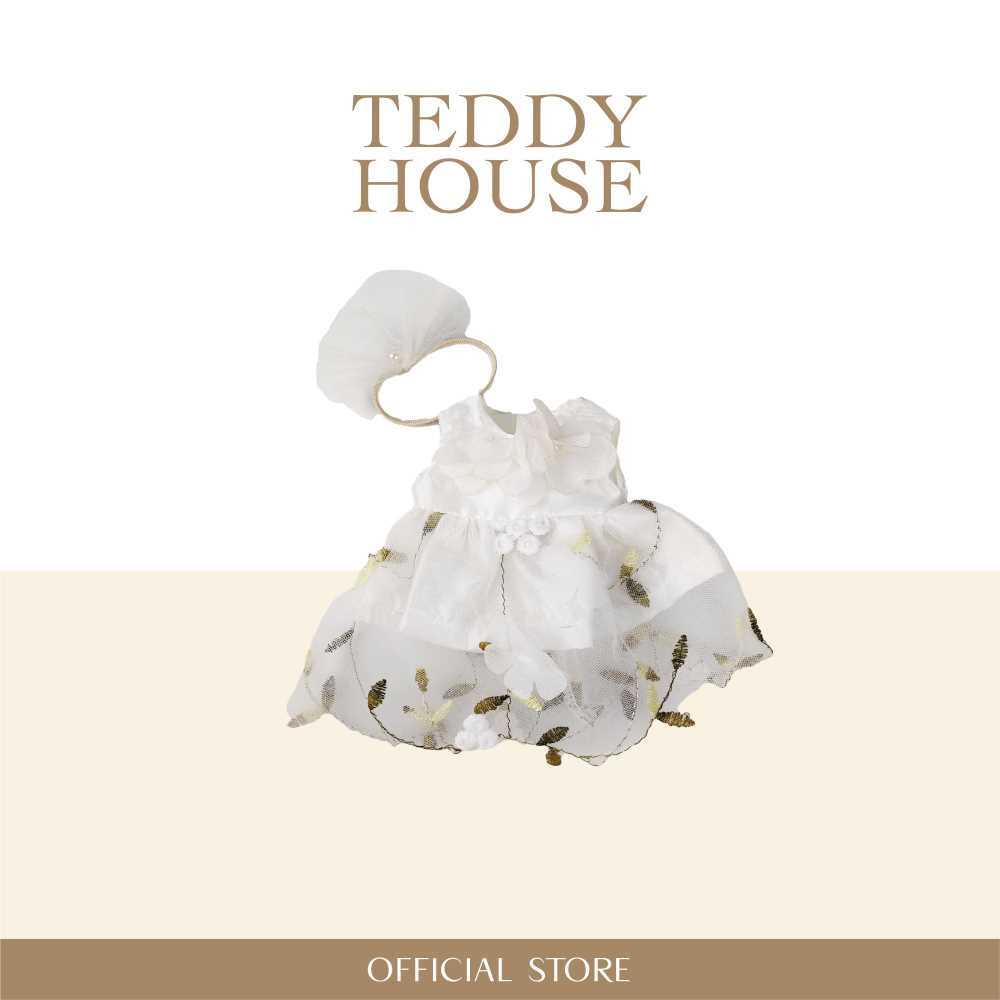 Aroma Outfit Wedding Collection : White Dress With Green Flowers 6 Inch