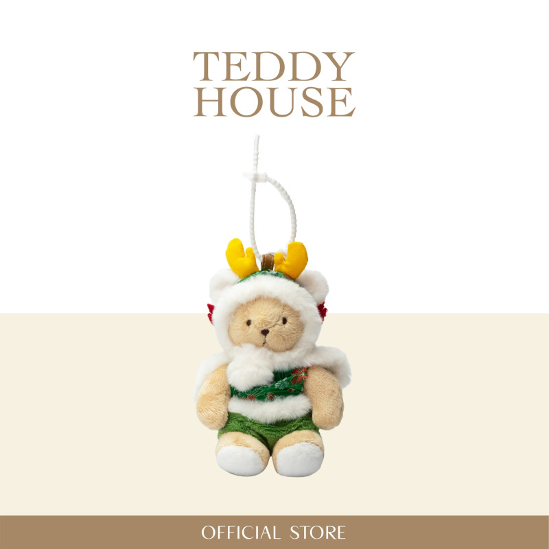 Teddy Keychain Bambino Green Dragon