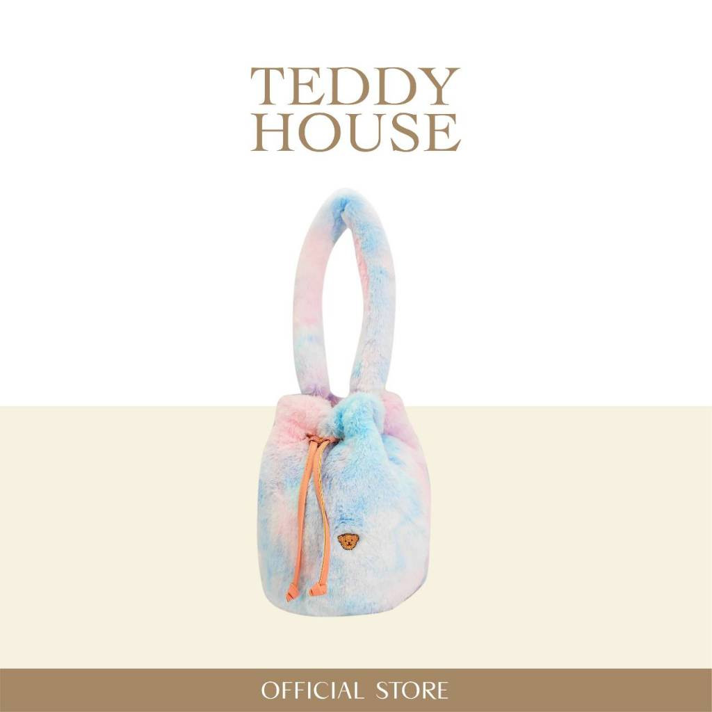 Fluffy Mini Bucket Bag ; Paddle pop