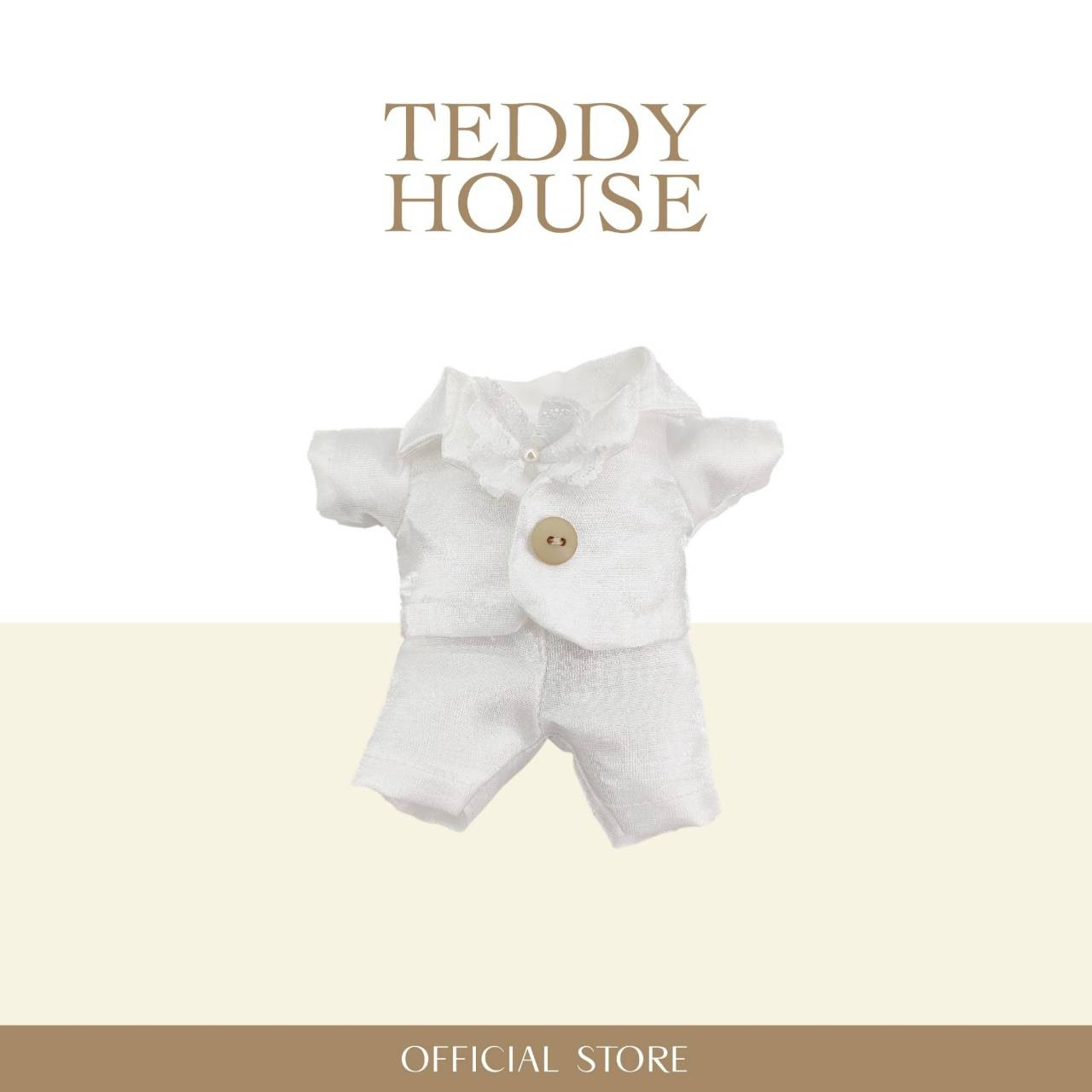 Aroma Outfit Wedding Collection : White Suit 6 Inch