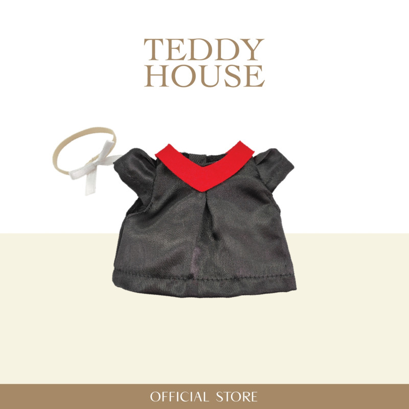 Aroma Outfit Congraduation Collection : Red collar graduation gown 6 Inch