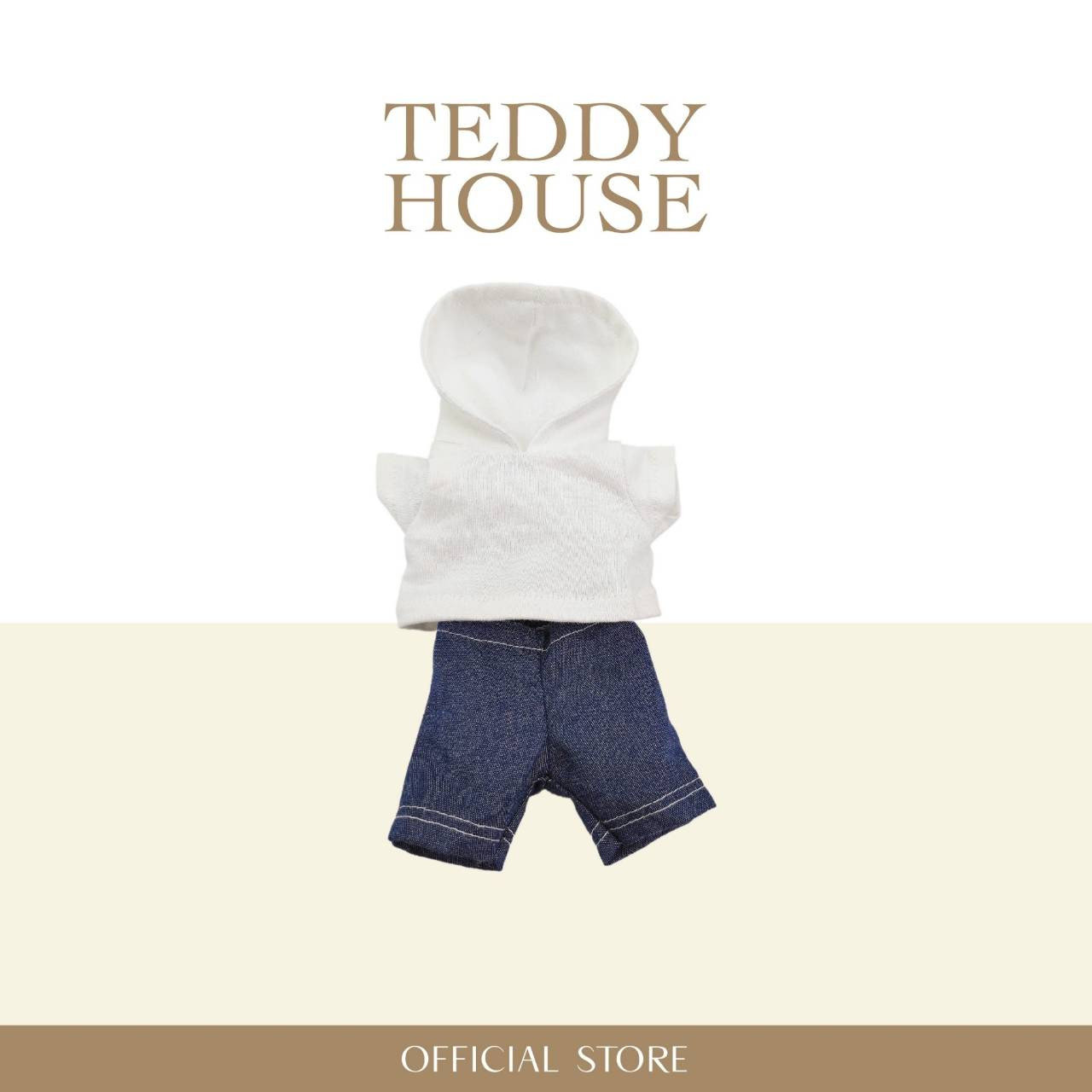 Aroma Outfit Casual Collection : Denim Pants With Hoodie 6 Inch