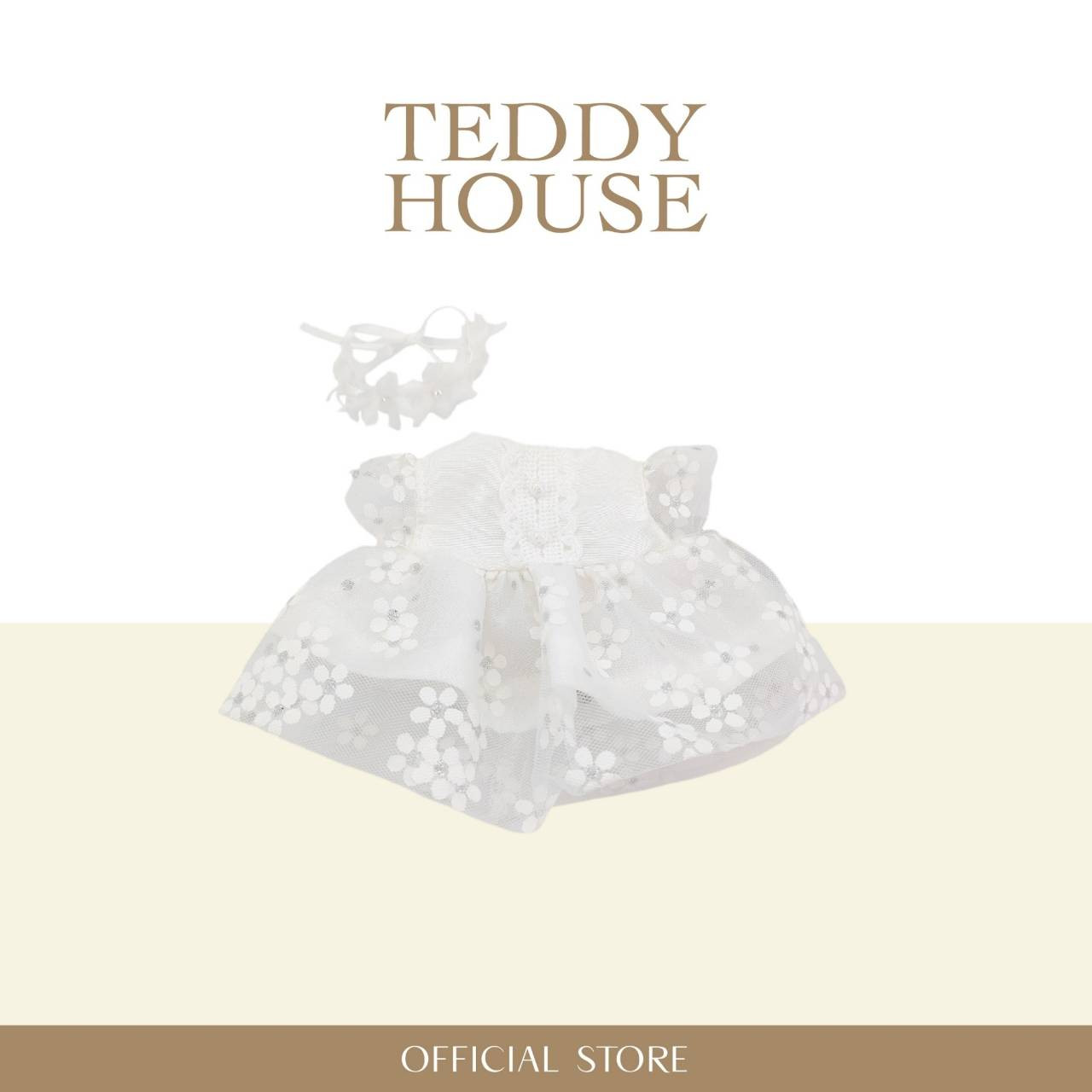 Aroma Outfit Wedding Collection : Silver Daisy Dress 6 Inch