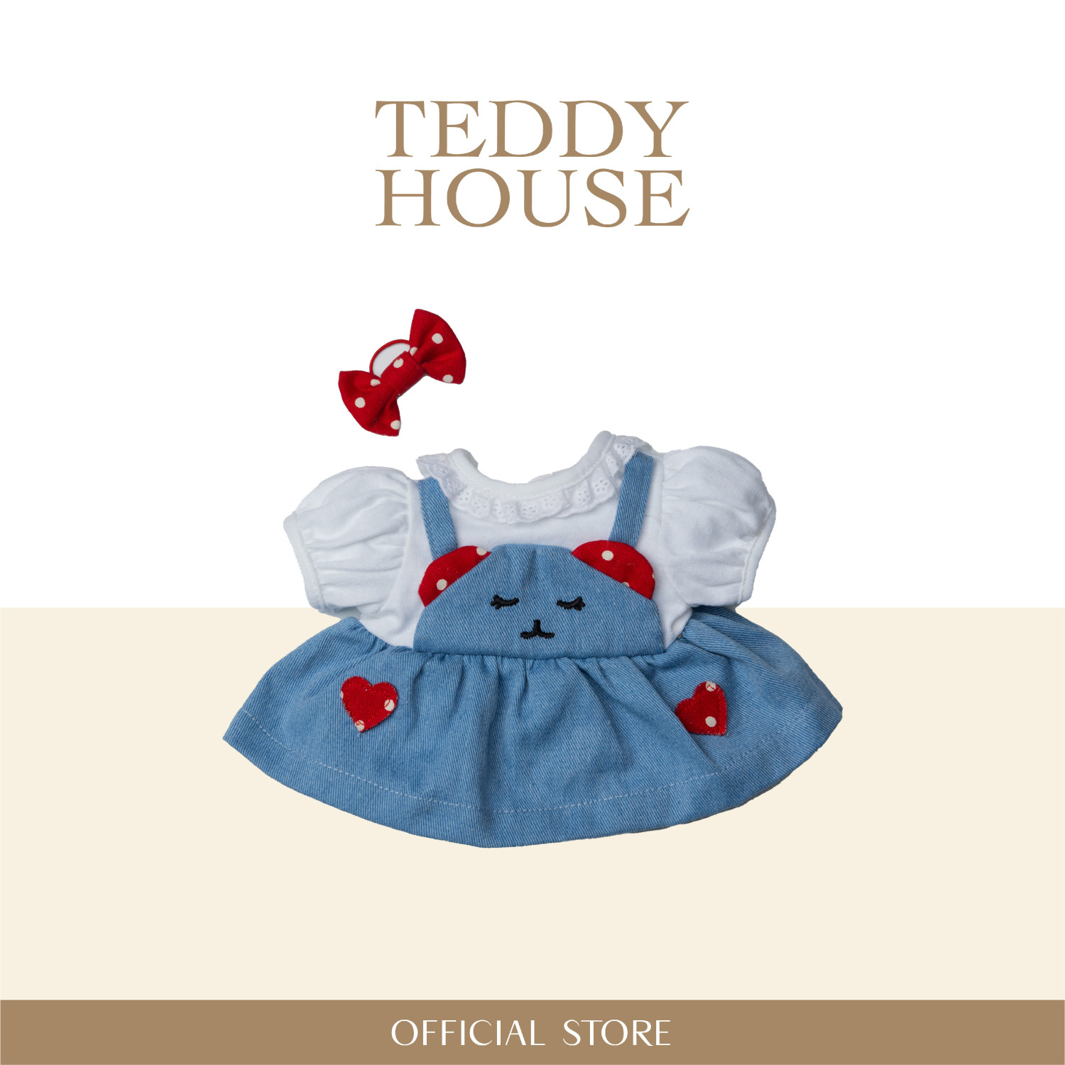 Jeans & Corduroy Collection : Denim Overall Dress 8 Inch