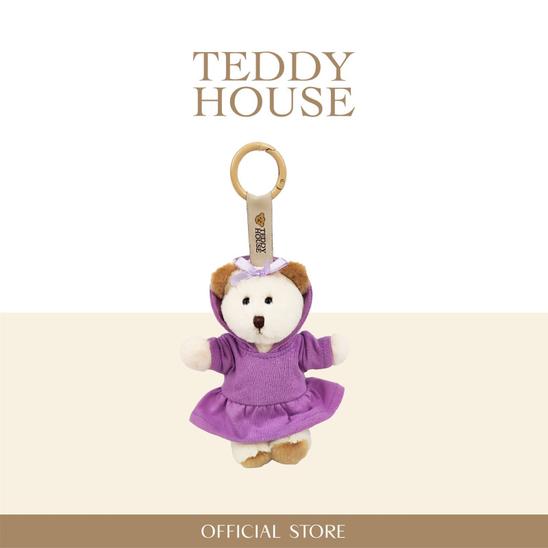 Trio of Travel, Treasure & Touch Collection : Gigi Keychain & Purple Hoodie Skirt