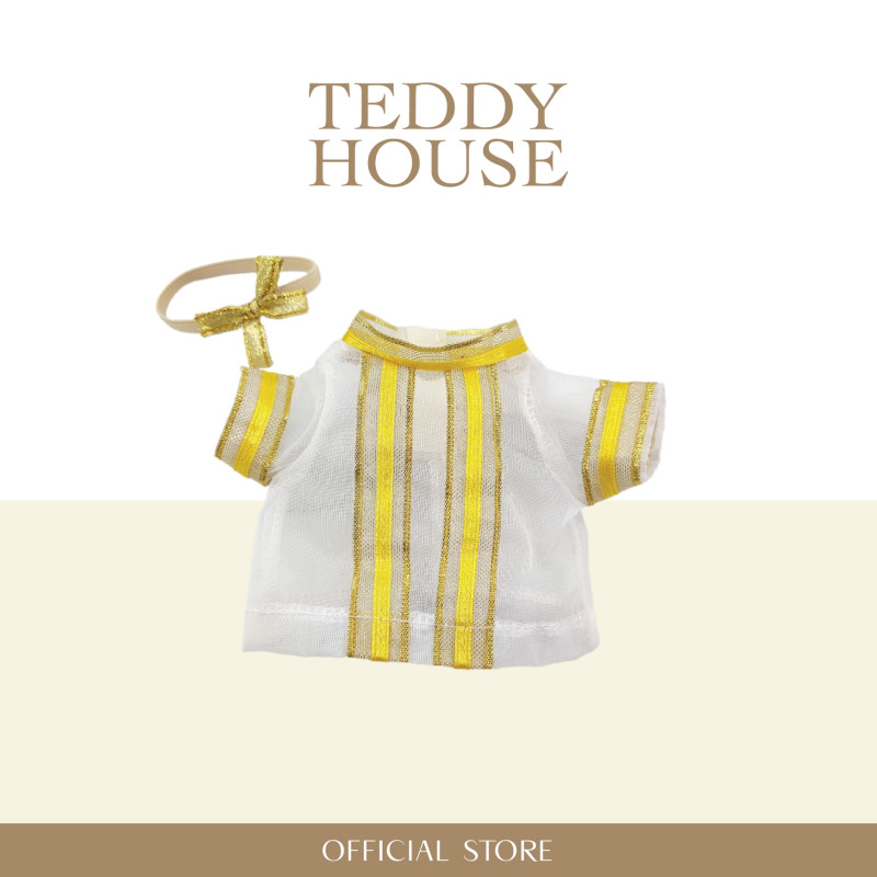 Aroma Outfit Congratuation Collection : Yellow strip graduation gown 6 Inch