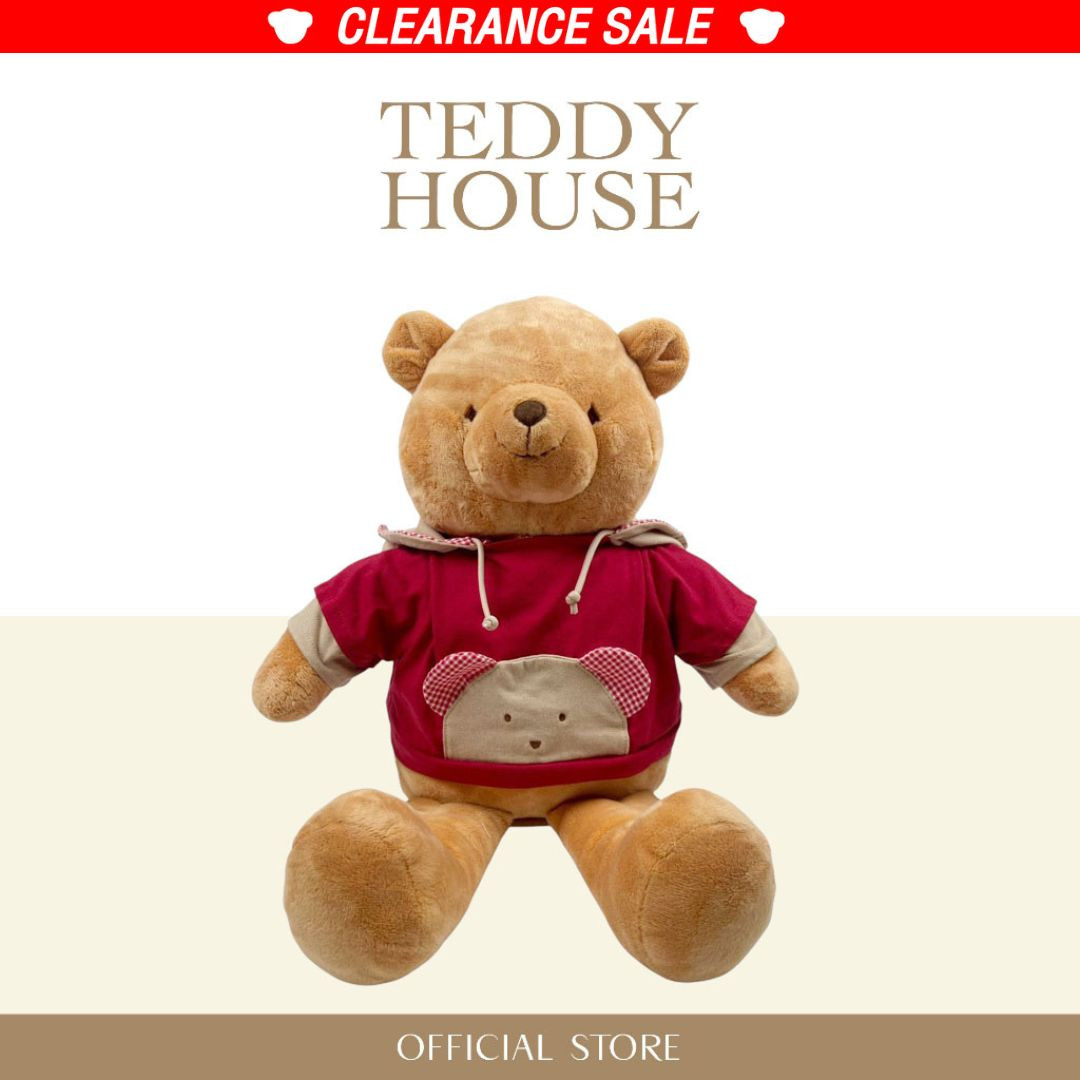 Martie Bear : Embroidered Hoodie T-Shirt 22 Inch